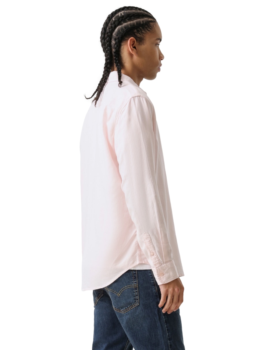 Camisa casual de algodón manga larga para hombre 2