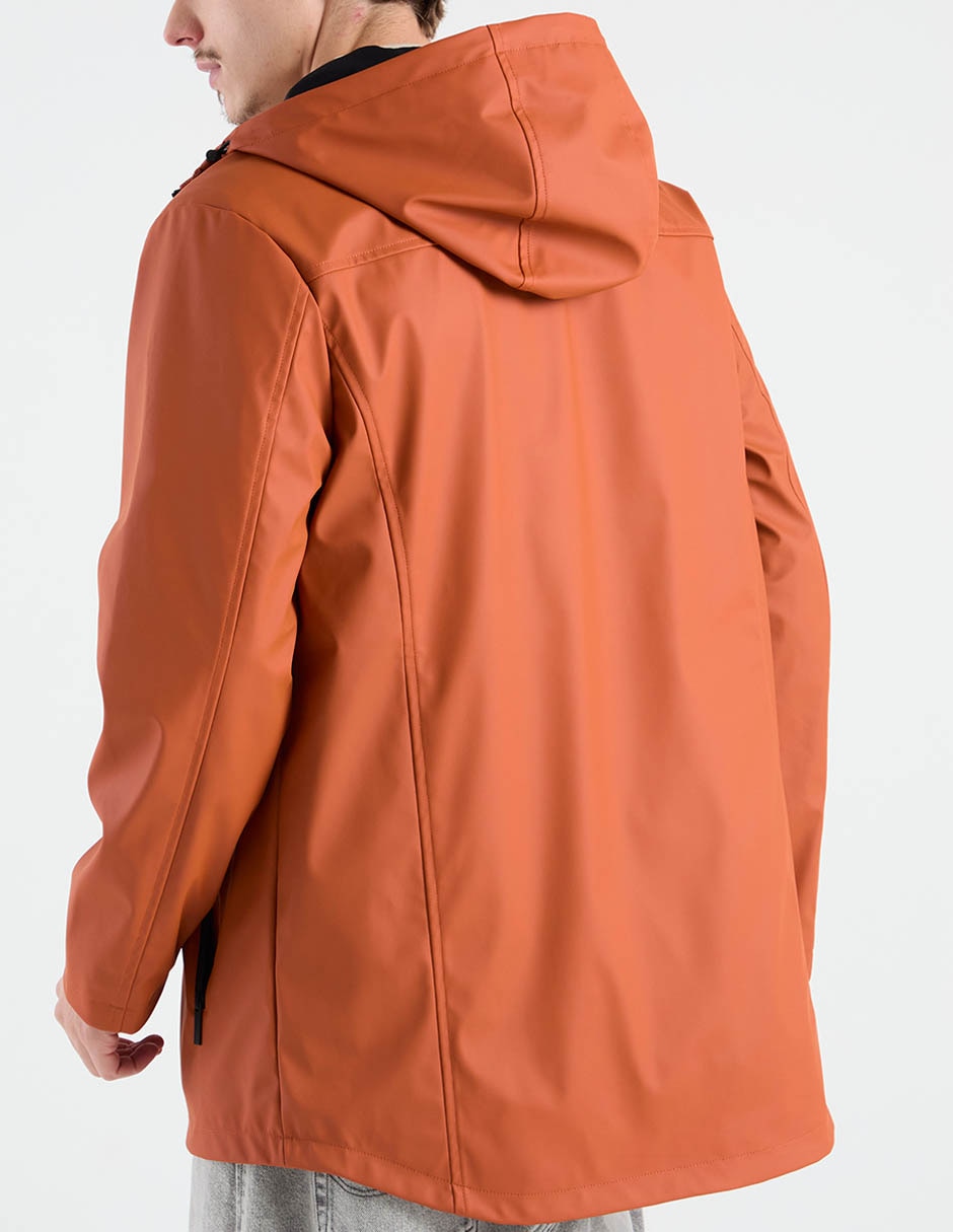 Chamarra parka con bolsillos para hombre 5