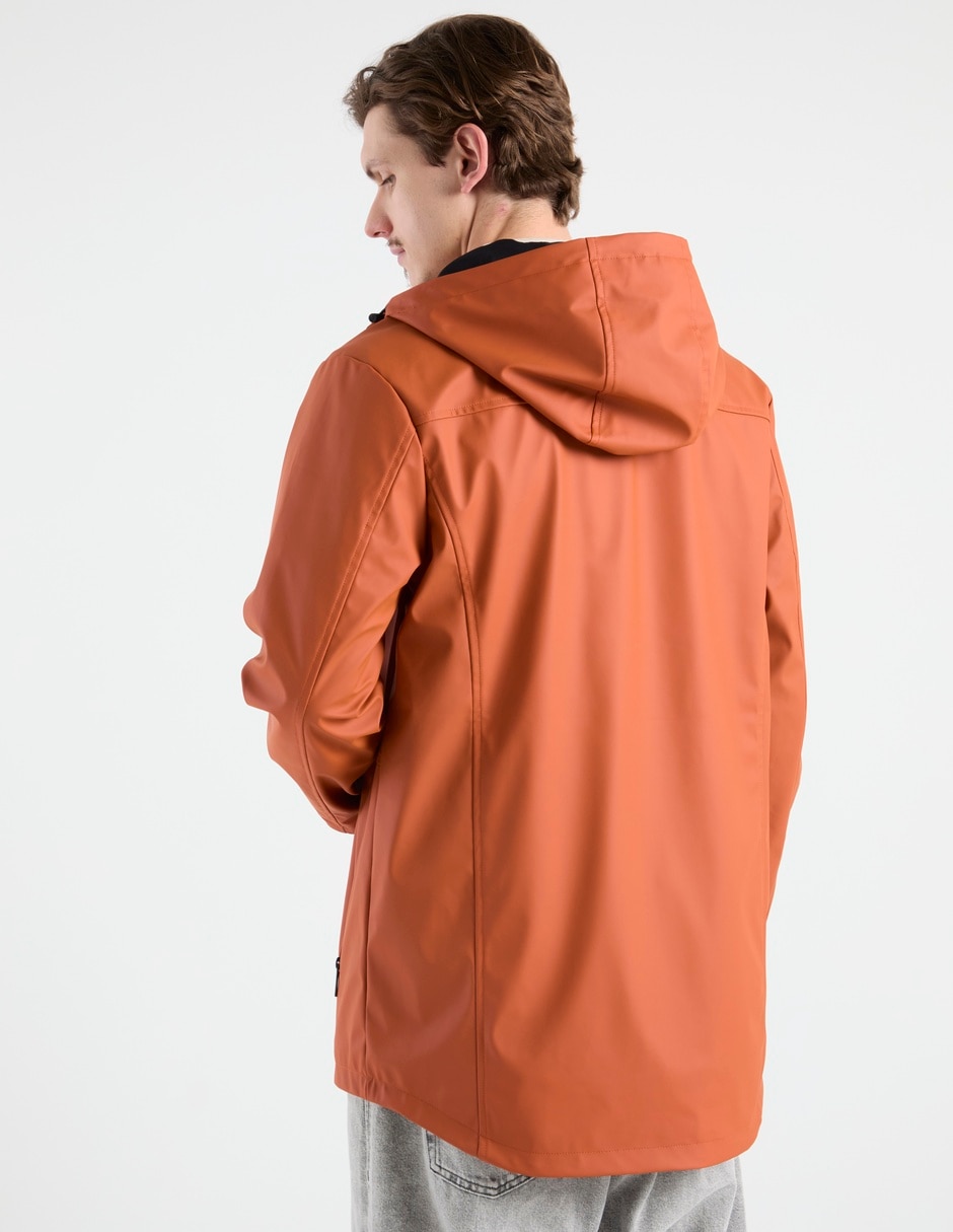 Chamarra parka con bolsillos para hombre 6