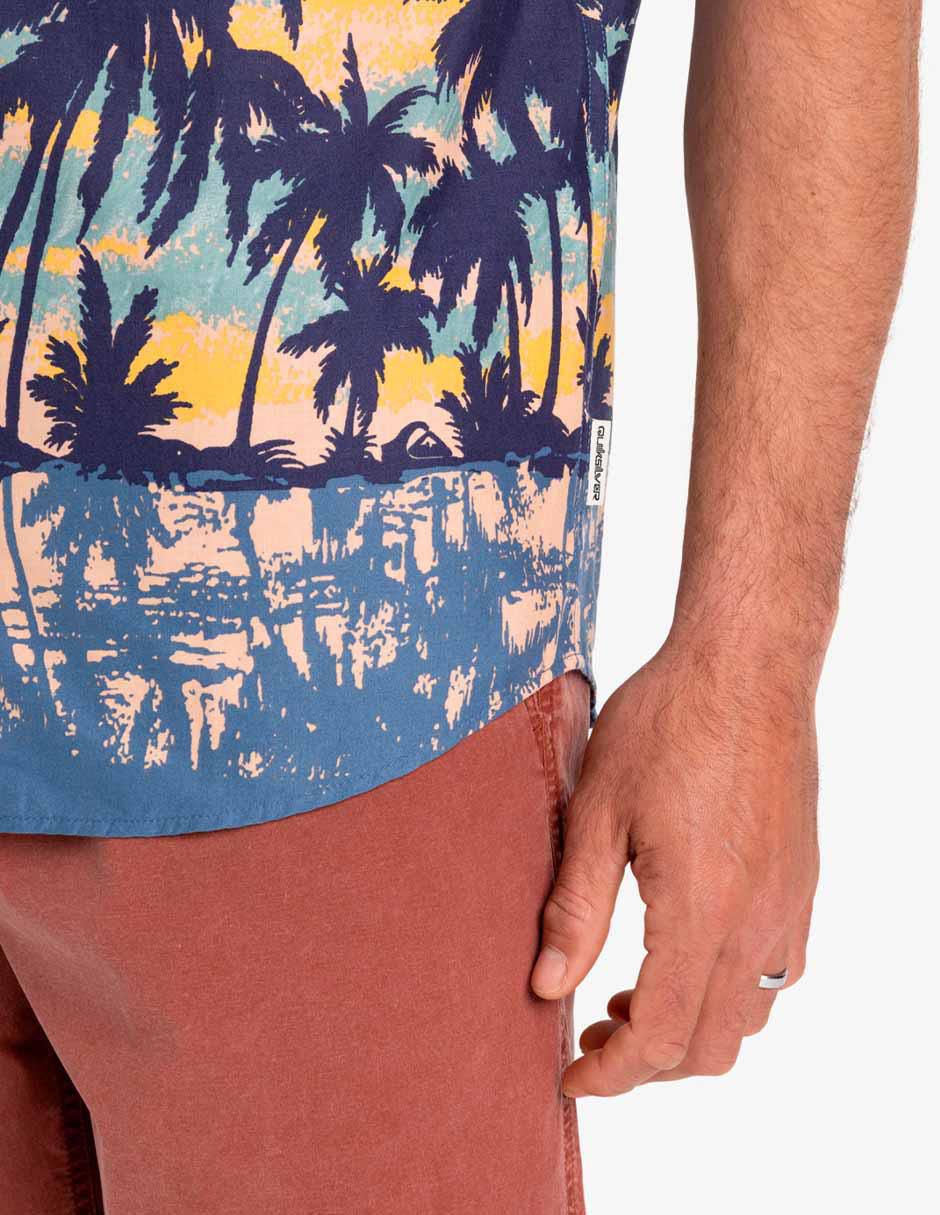 Camisa casual de algodón manga corta para hombre 5