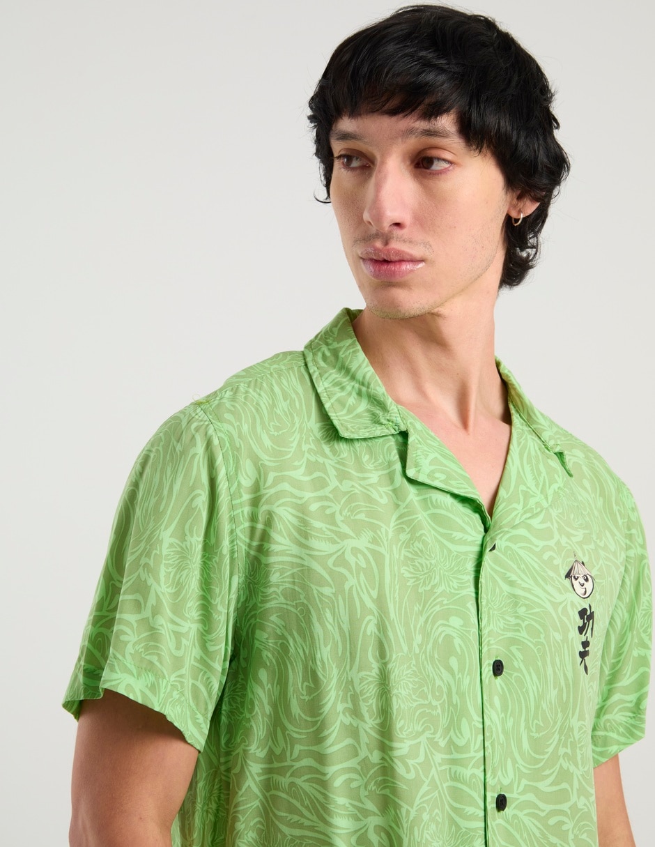 Camisa casual manga corta para hombre 4