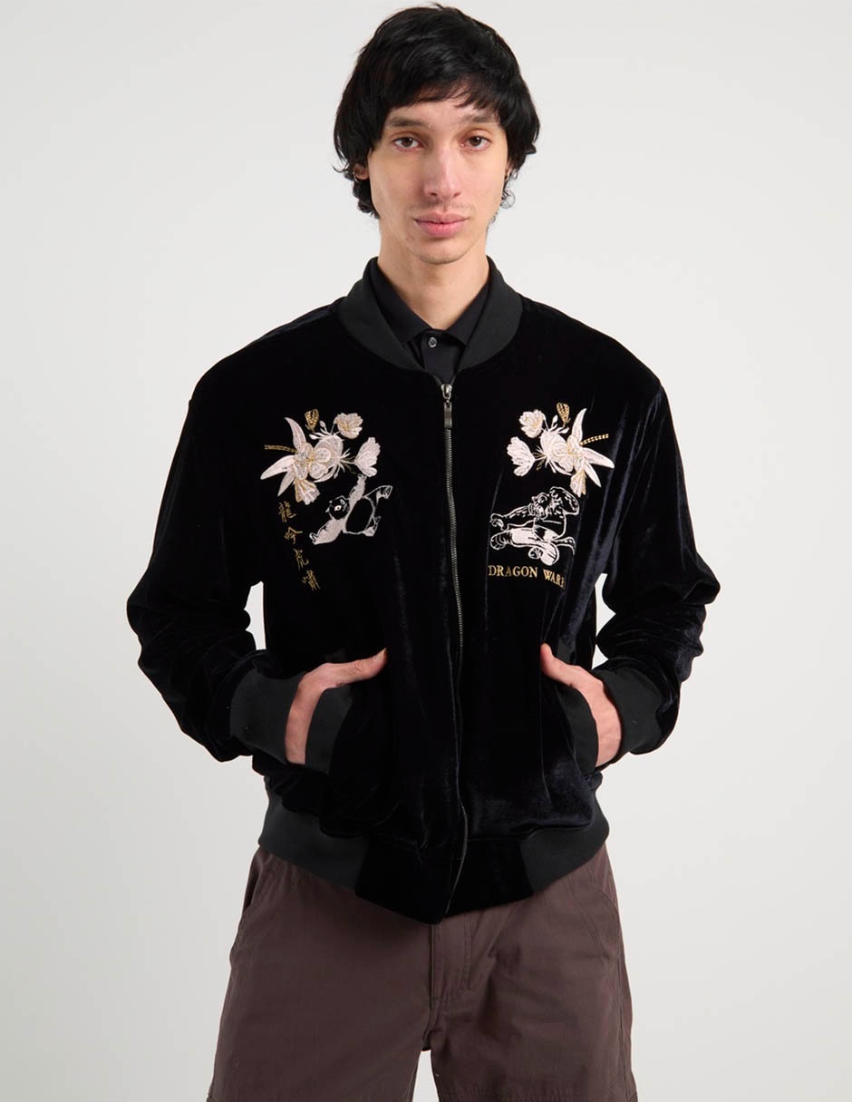 Chamarra bomber con bolsillos para hombre 2