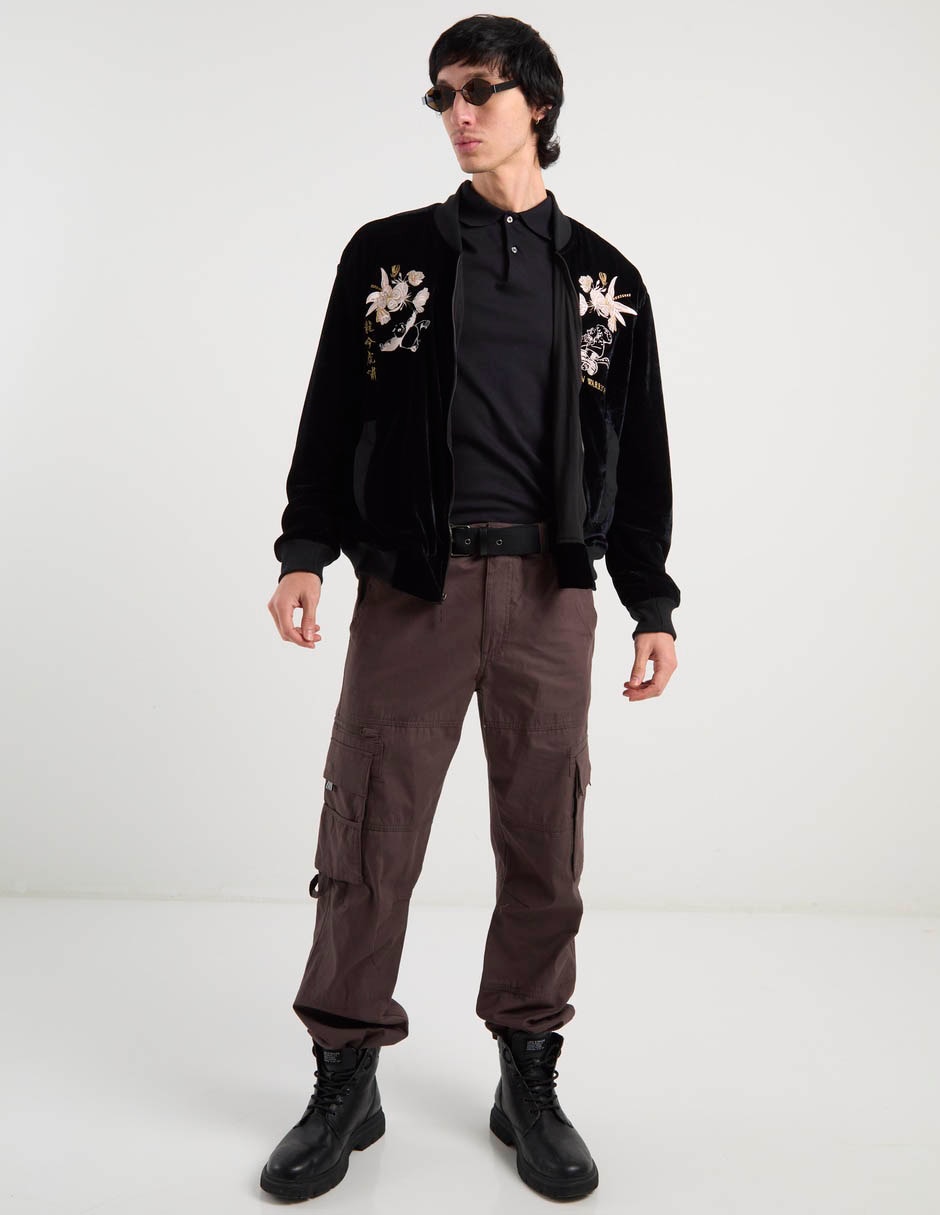 Chamarra bomber con bolsillos para hombre 3