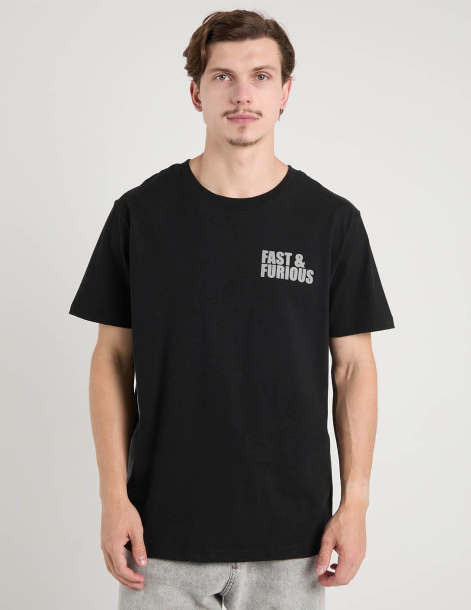Playera Rápidos y Furiosos cuello redondo para hombre