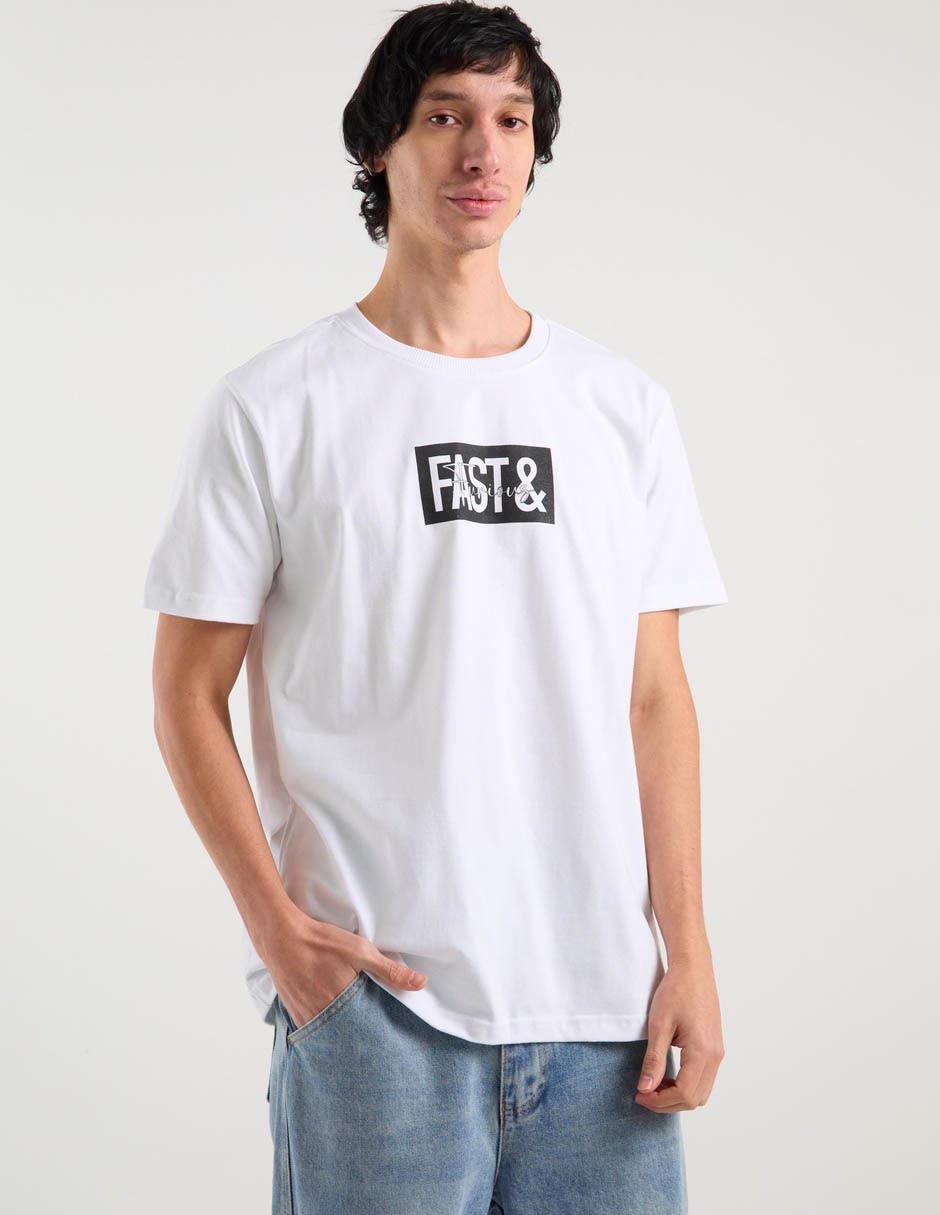Playera cuello redondo para hombre