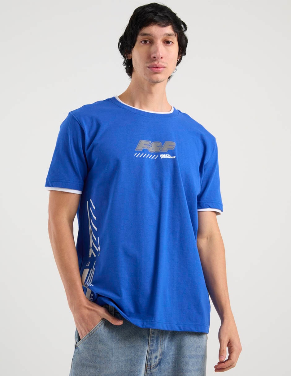 Playera Fast & Furious cuello redondo para hombre