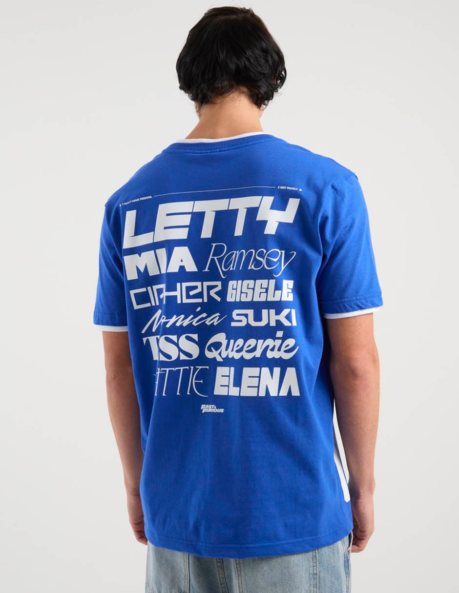 Playera Fast & Furious cuello redondo para hombre 6