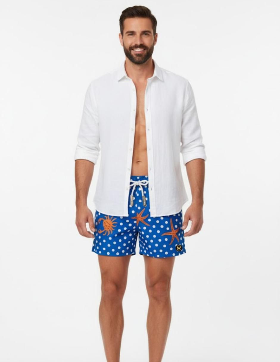 Traje de baño con bolsillos para hombre
