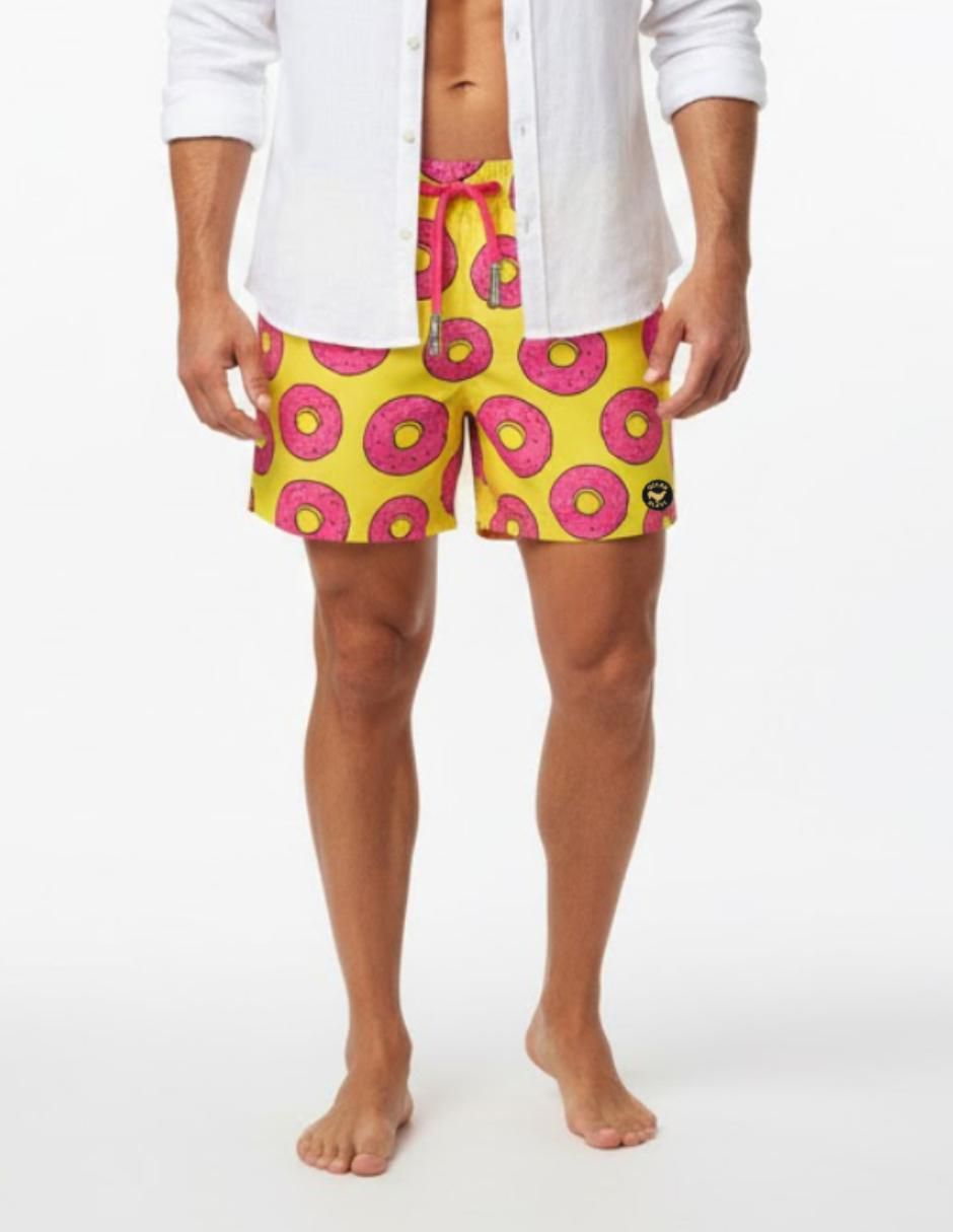 Traje de baño bolsillos con cremallera oculta para hombre 3