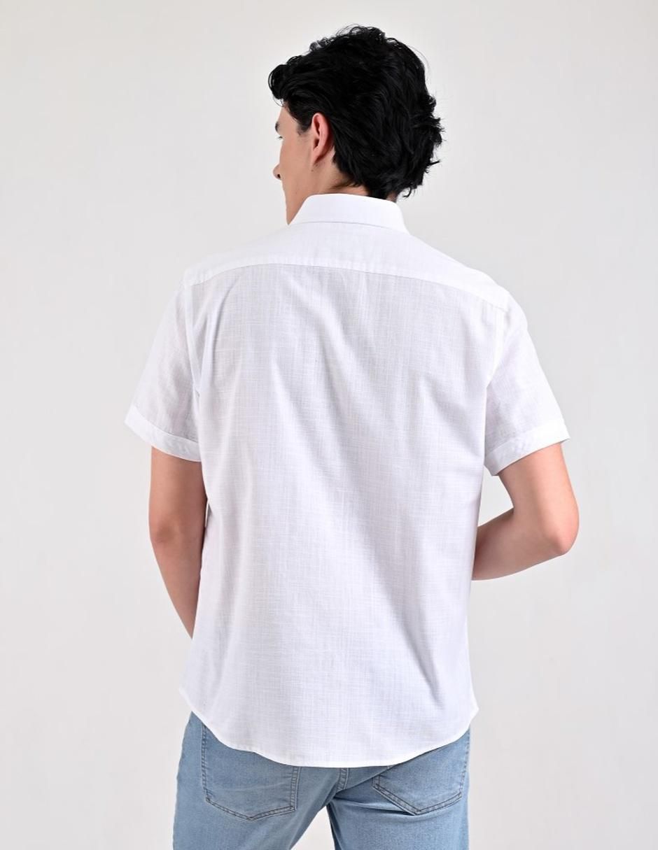 Camisa casual de algodón manga corta para hombre 2