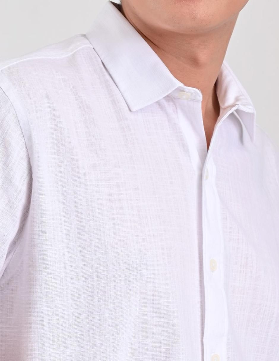 Camisa casual de algodón manga corta para hombre 4