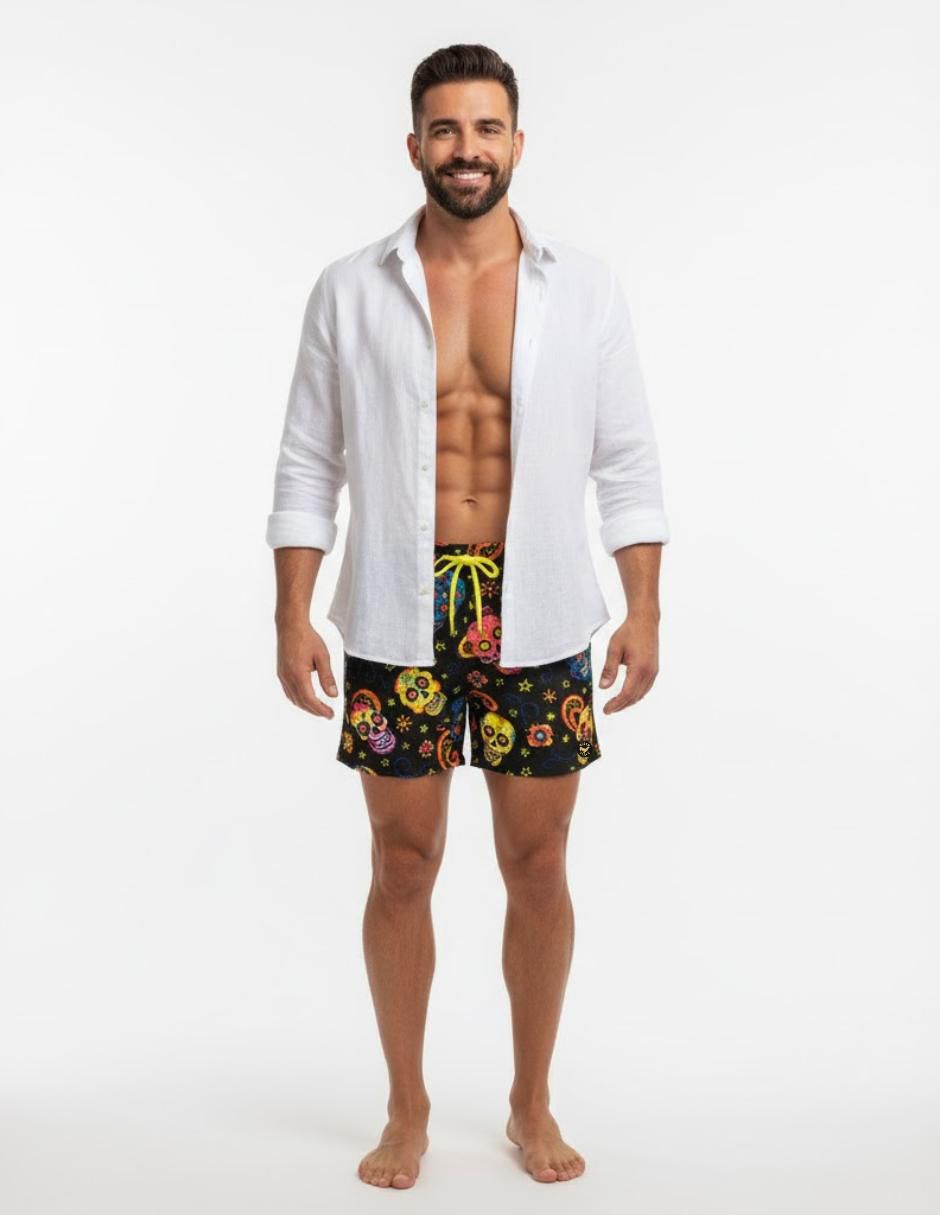 Traje de baño con bolsillos para hombre