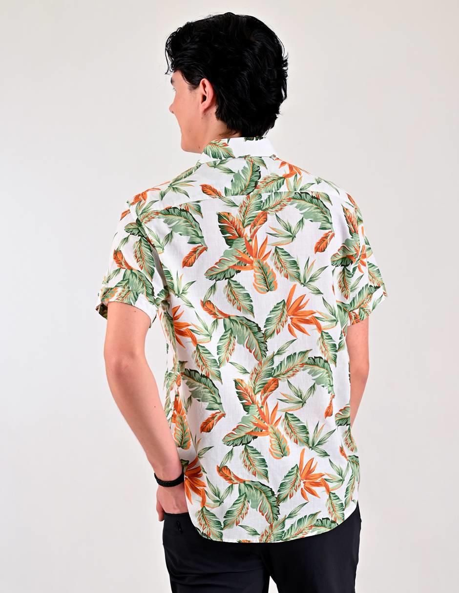 Camisa casual de algodón manga corta para hombre 2