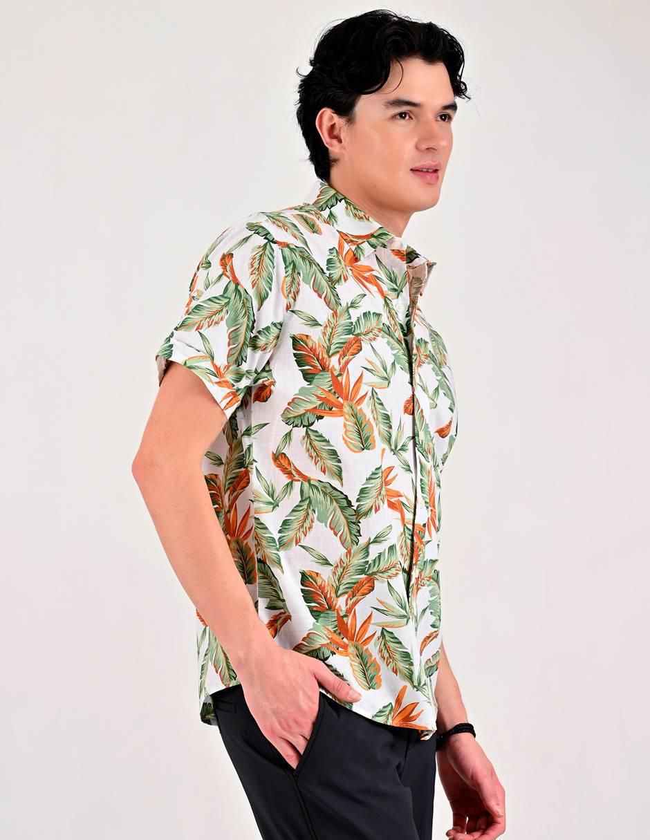 Camisa casual de algodón manga corta para hombre 3