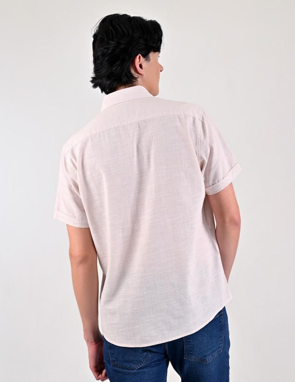 Camisa casual de algodón manga corta para hombre 2