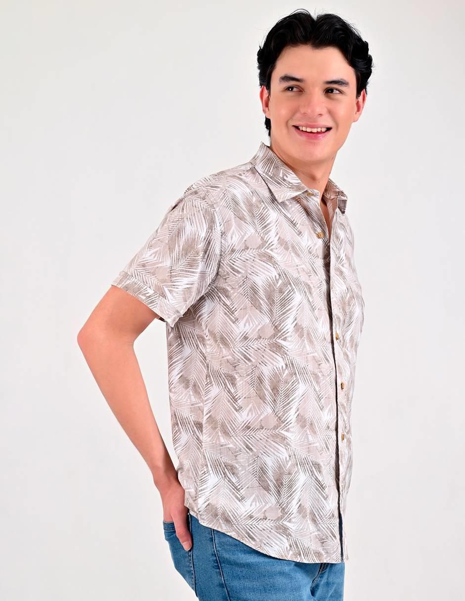 Camisa casual de algodón manga corta para hombre 3