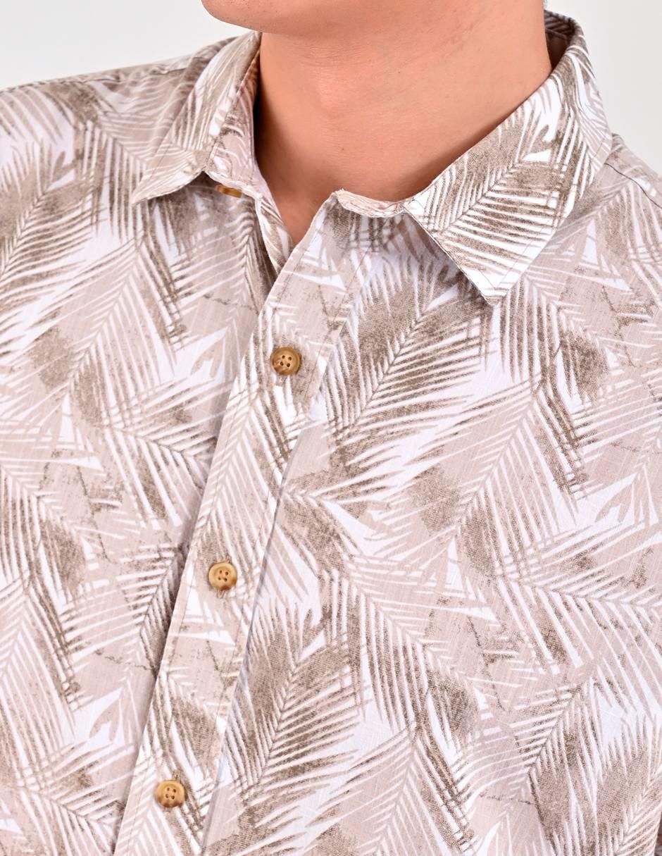Camisa casual de algodón manga corta para hombre 4