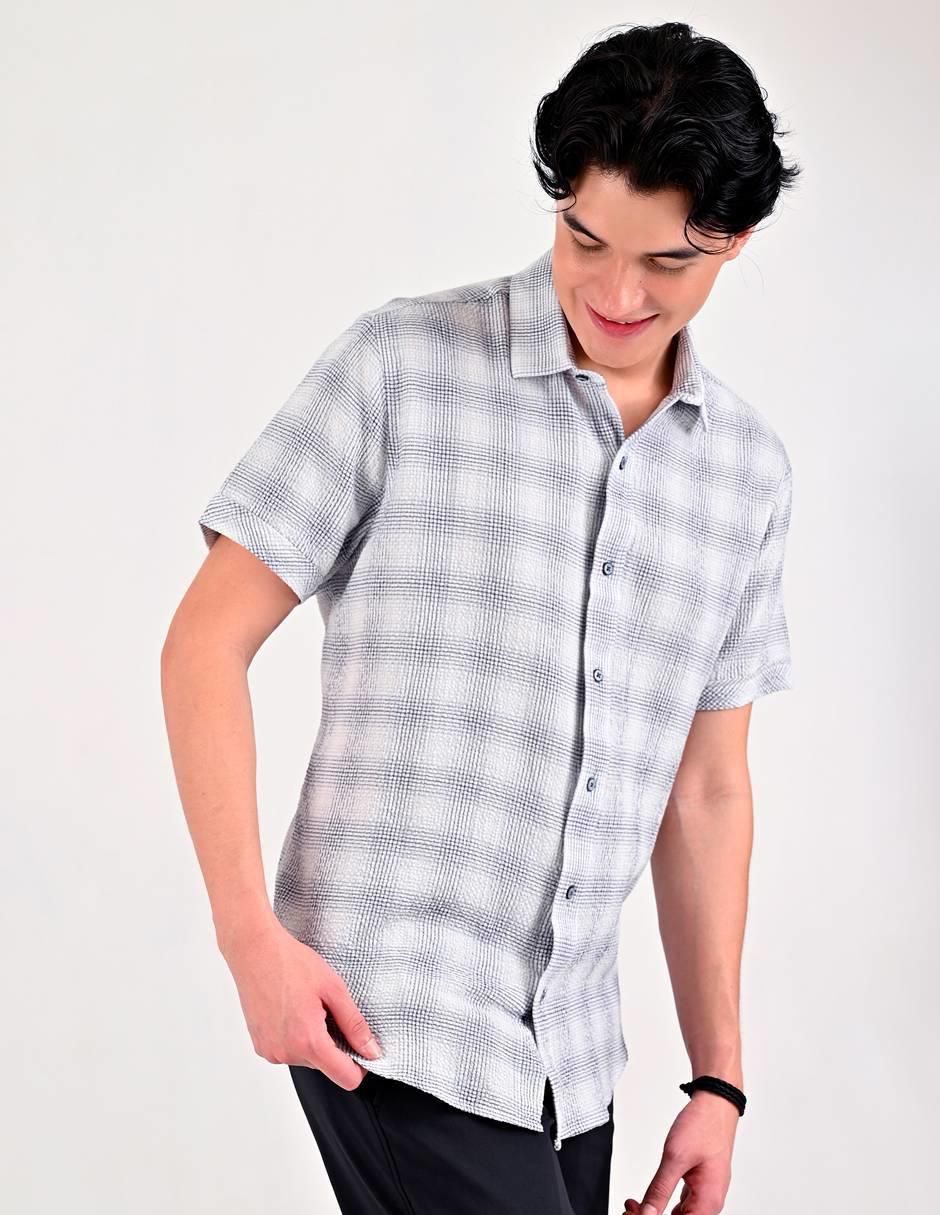 Camisa casual de algodón manga corta para hombre 3