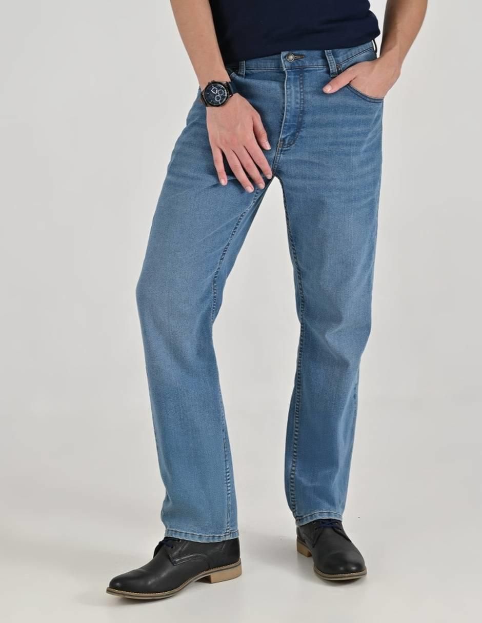 Jeans straight 14-0738-2944 lavado whisker para hombre