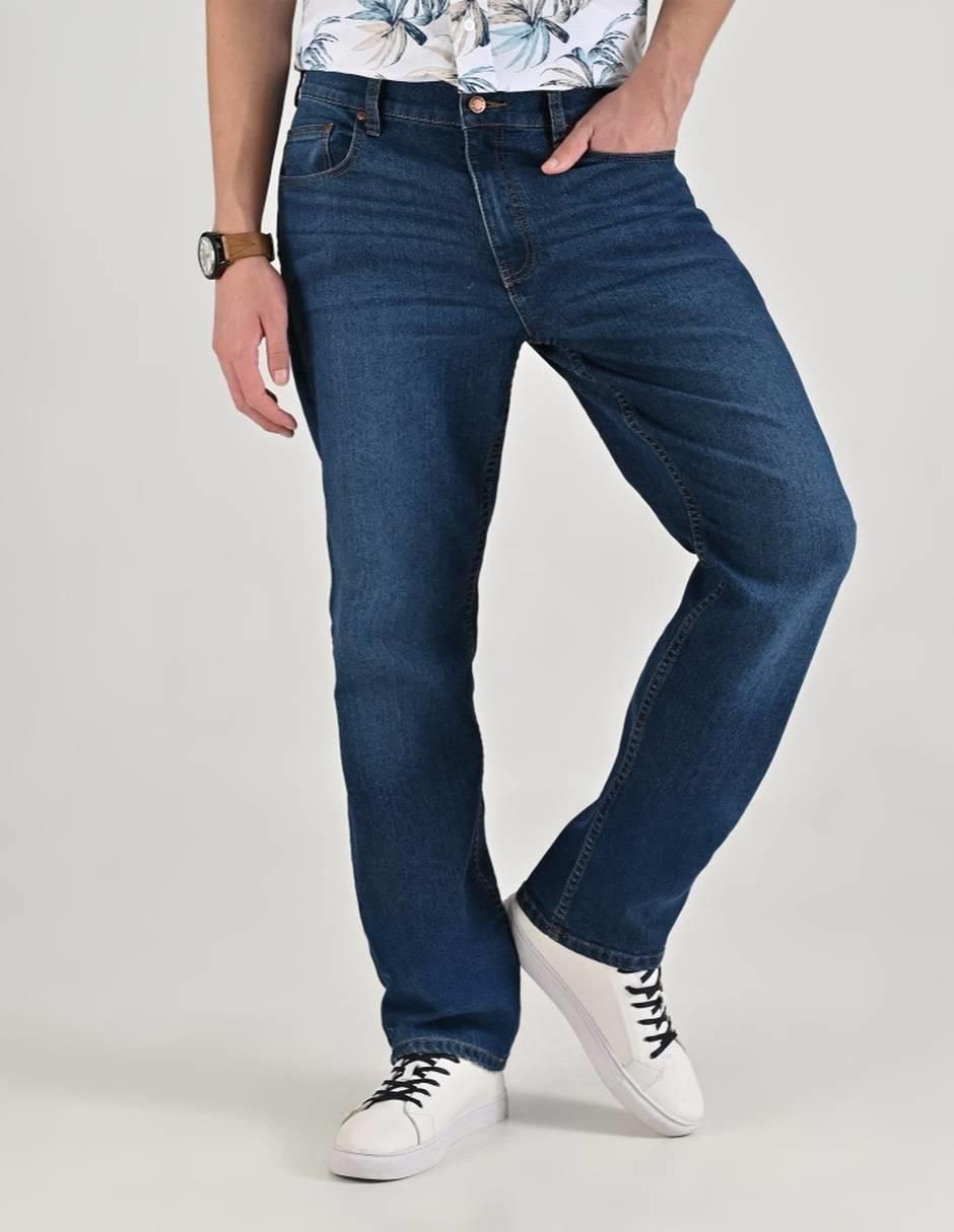 "jeans" regular straight supply 14-0738-2944 "lavado" whisker "para hombre"