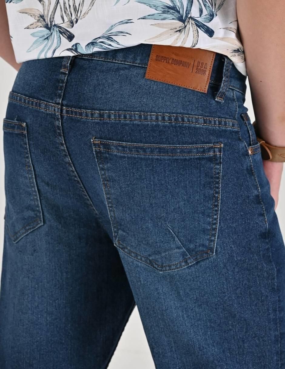 "jeans" regular straight supply 14-0738-2944 "lavado" whisker "para hombre"
