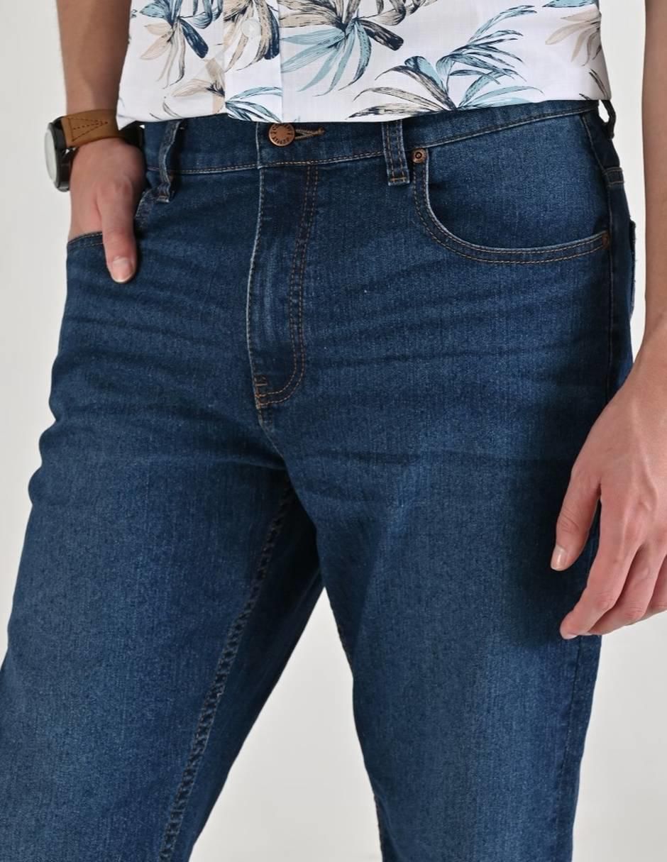 "jeans" regular straight supply 14-0738-2944 "lavado" whisker "para hombre"