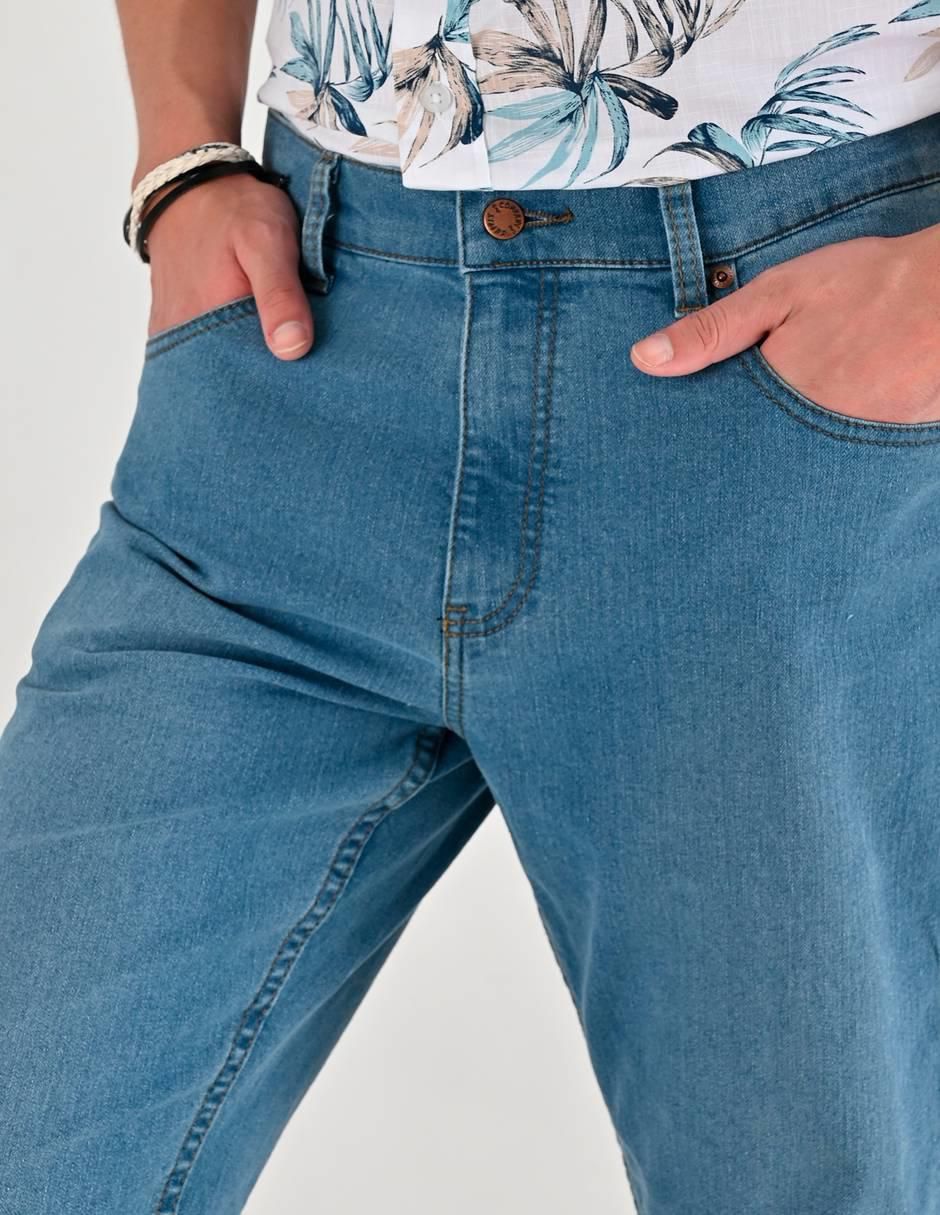 Jeans straight Supply lavado medio para hombre 4