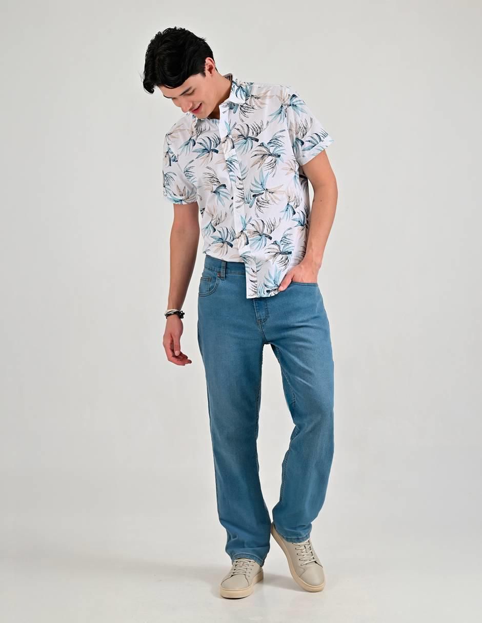 Jeans straight Supply lavado medio para hombre 5
