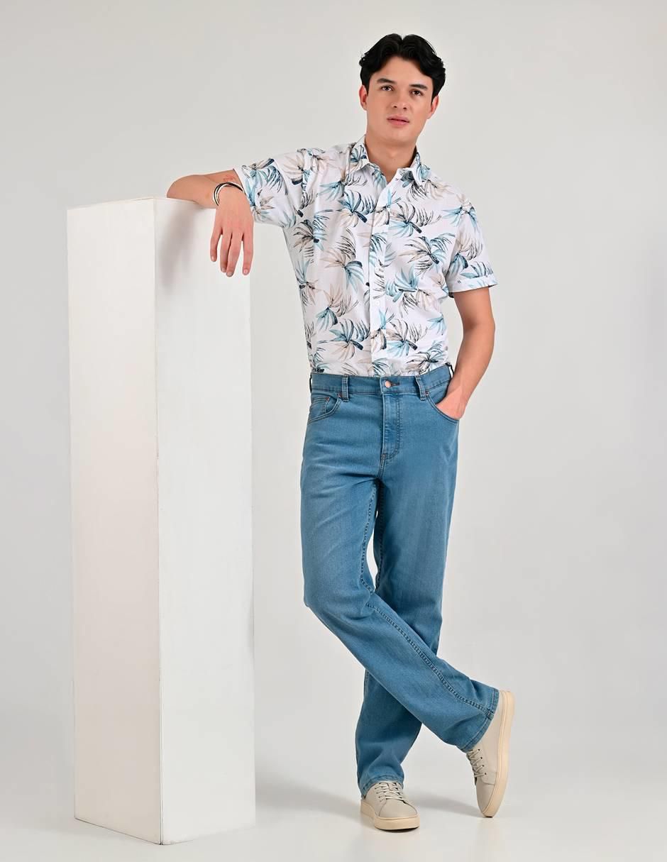 Jeans straight Supply lavado medio para hombre 6