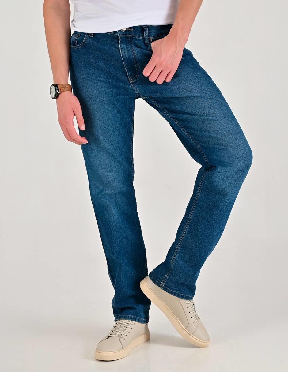 Jeans straight Supply lavado medio para hombre