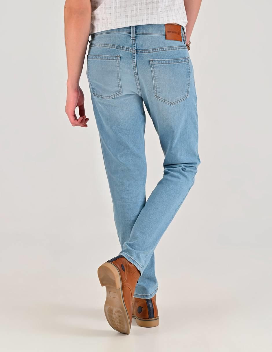 Jeans slim 14-0746-2944 lavado whisker para hombre 2