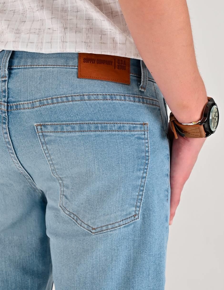 Jeans slim 14-0746-2944 lavado whisker para hombre 4