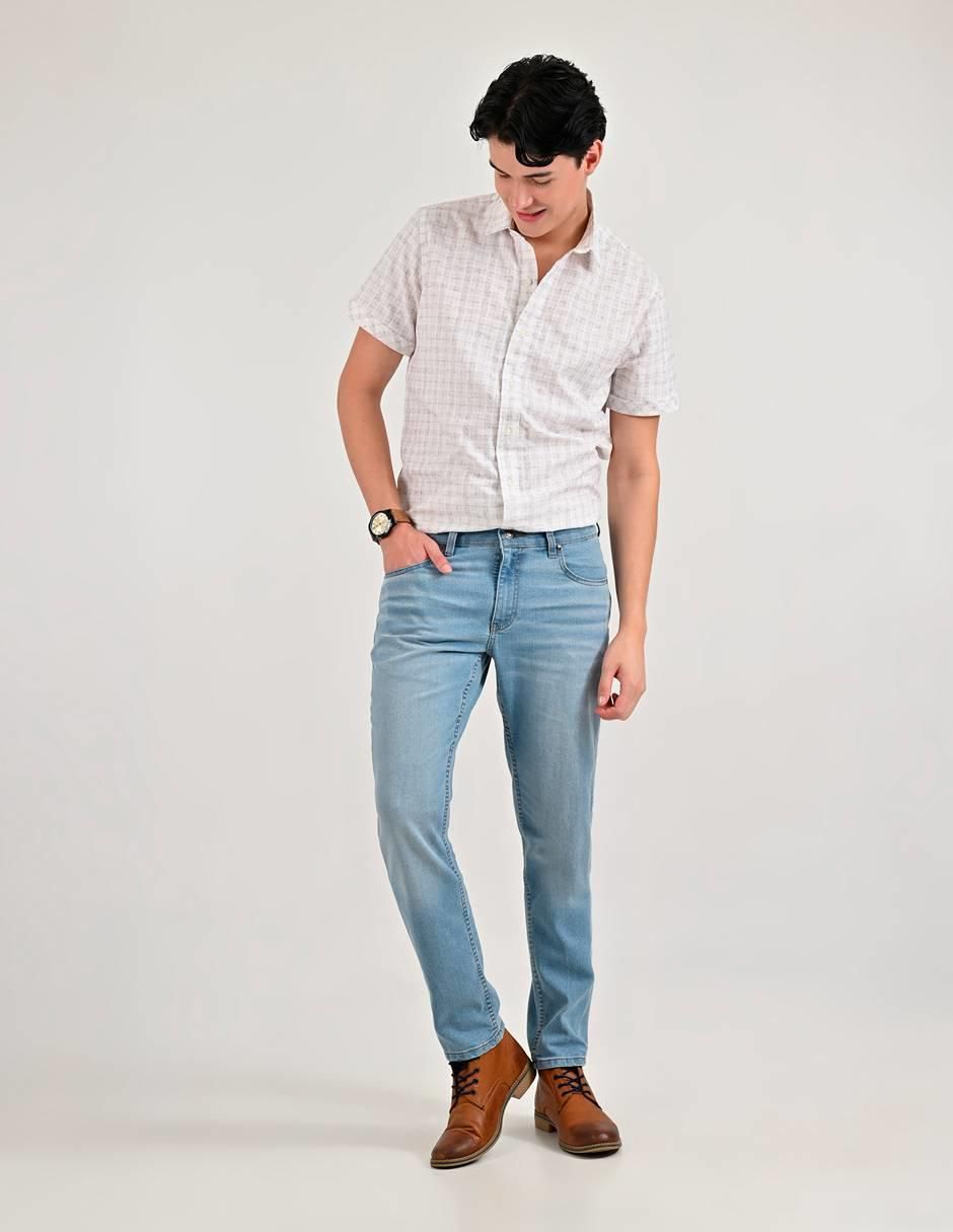 Jeans slim 14-0746-2944 lavado whisker para hombre 5