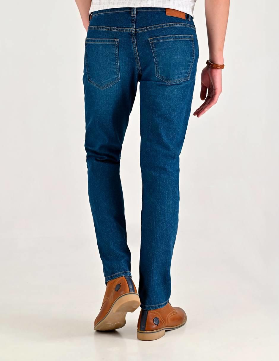 Jeans slim 14-0746-2944 lavado whisker para hombre 2