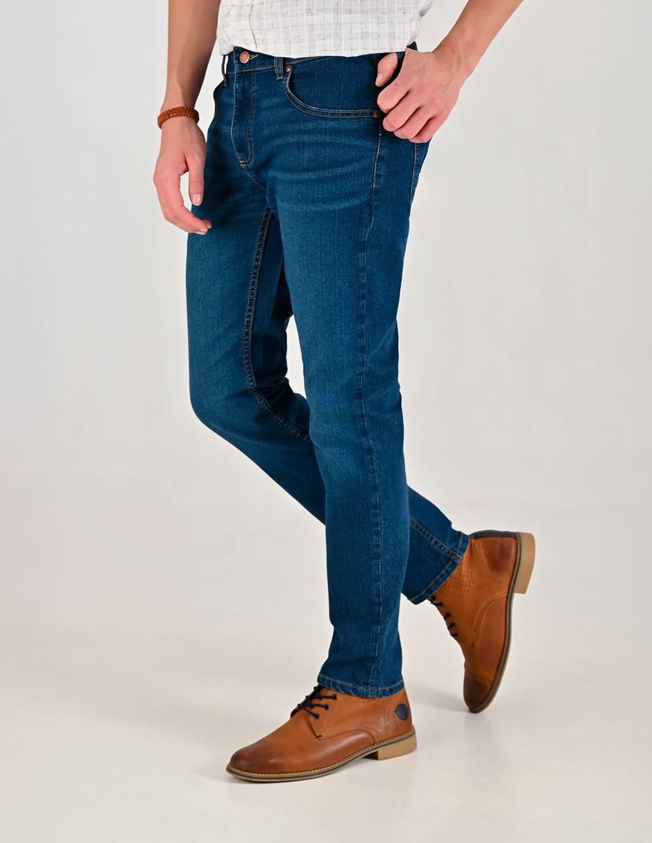 Jeans slim 14-0746-2944 lavado whisker para hombre 3