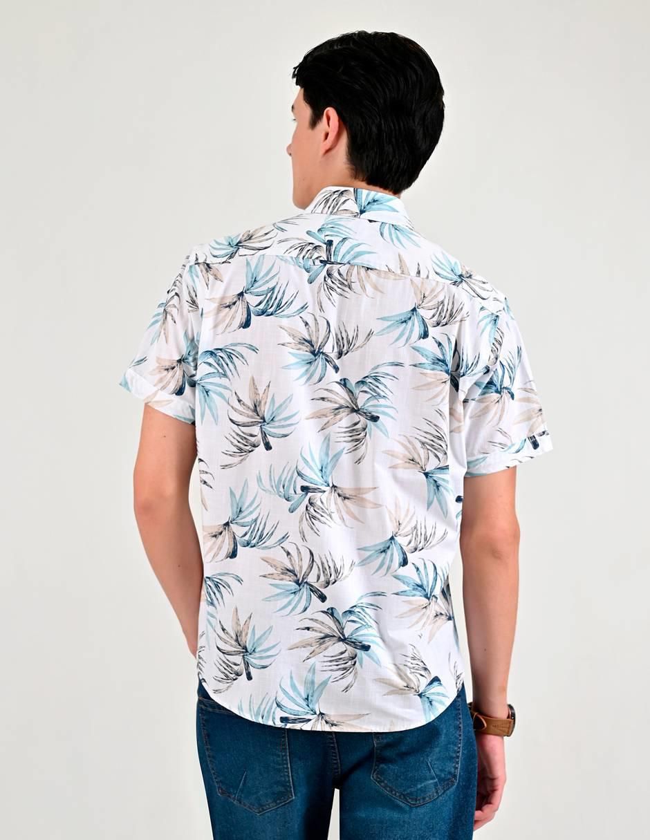 Camisa casual de algodón manga corta para hombre 2