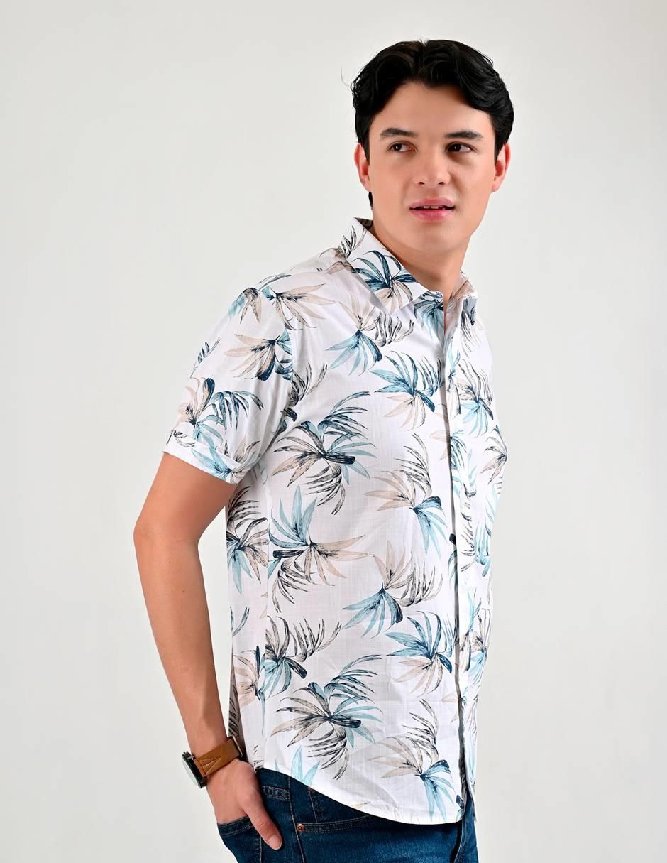 Camisa casual de algodón manga corta para hombre 4
