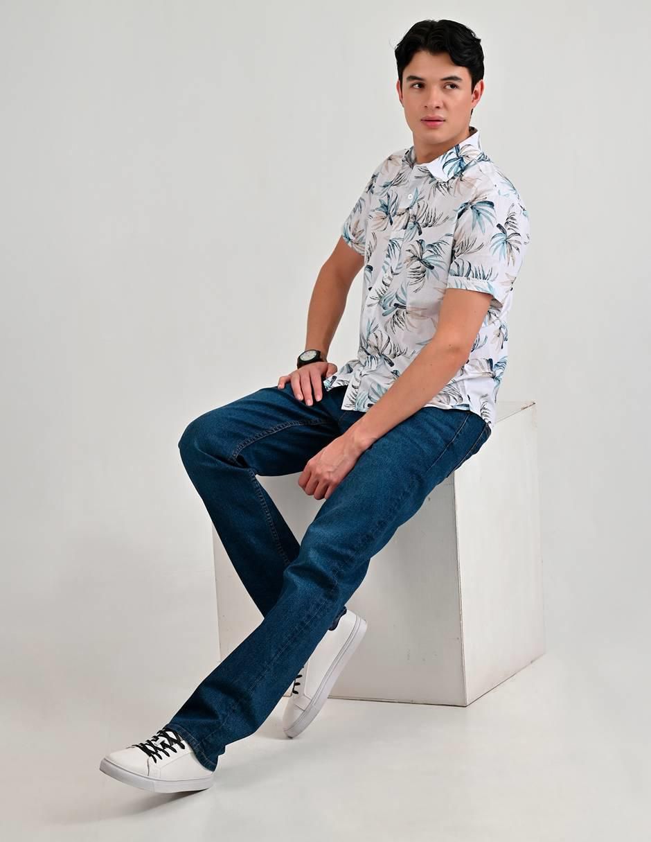 Camisa casual de algodón manga corta para hombre 7