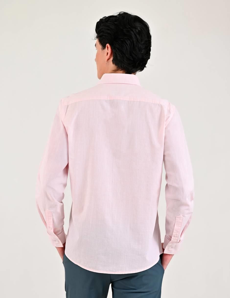 Camisa casual de algodón manga larga para hombre 2