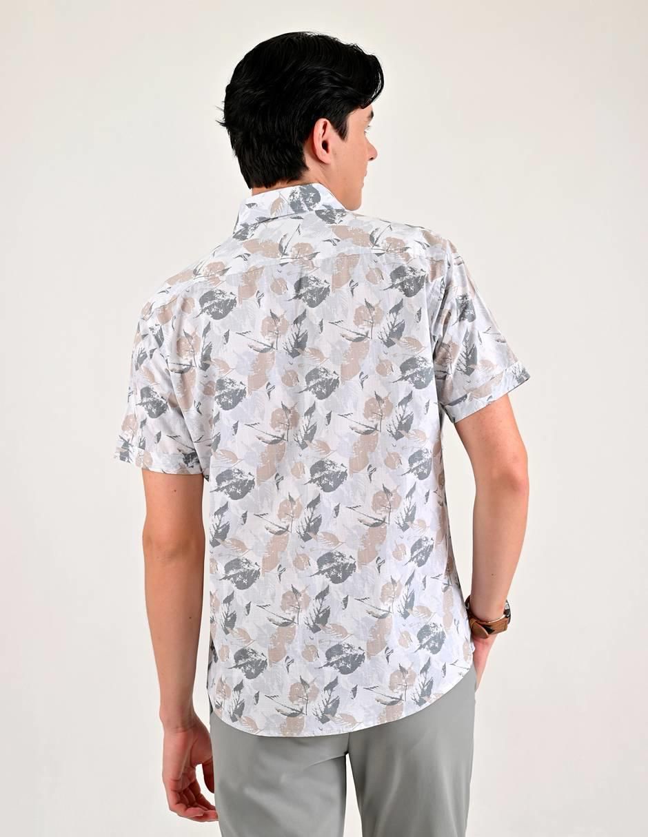 Camisa casual de algodón manga corta para hombre 2