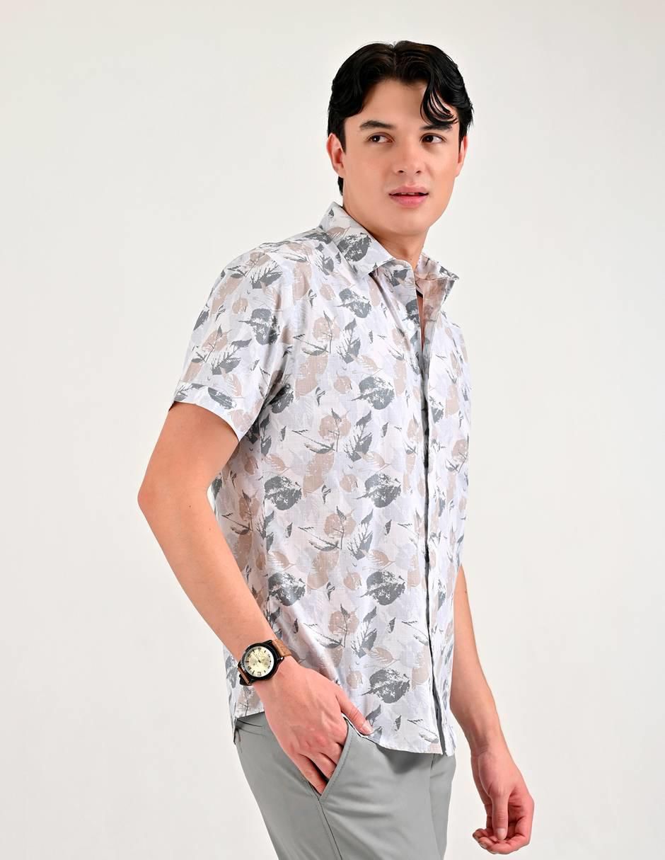 Camisa casual de algodón manga corta para hombre 3