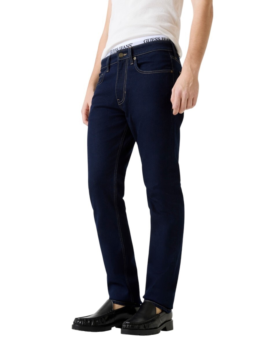 Jeans straight lavado obscuro para hombre Jeans straight lavado obscuro para hombre