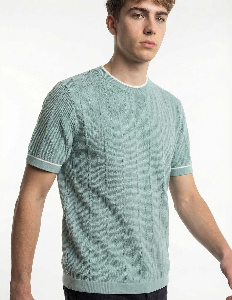 Playera cuello redondo para hombre 4