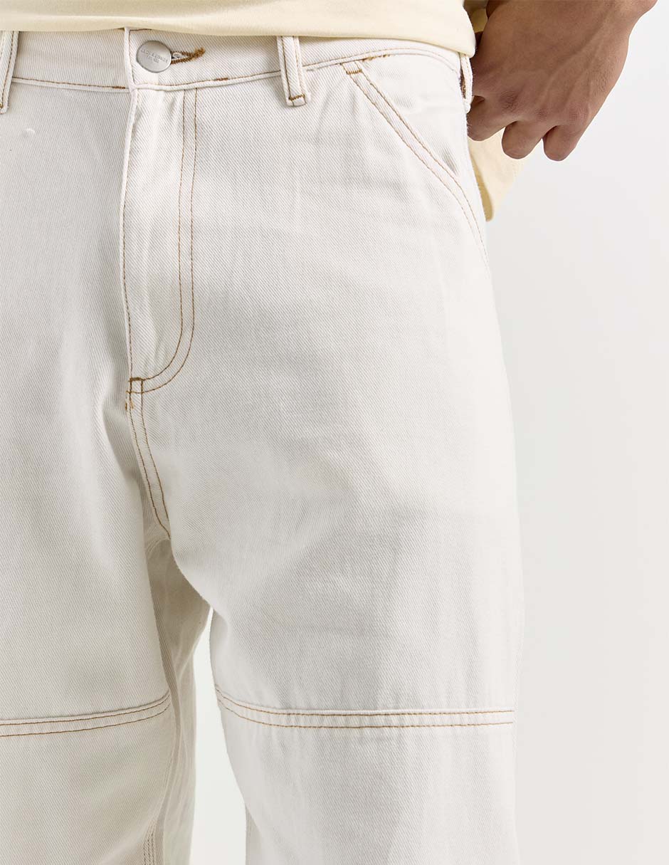 Pantalón recto de algodón para hombre 4