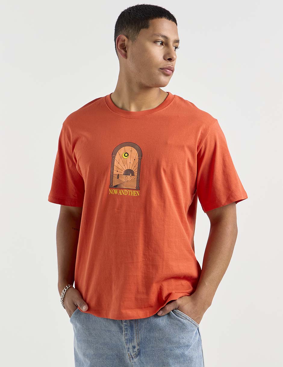 PLAYERA JACK & JONES 12278, NARANJA, G