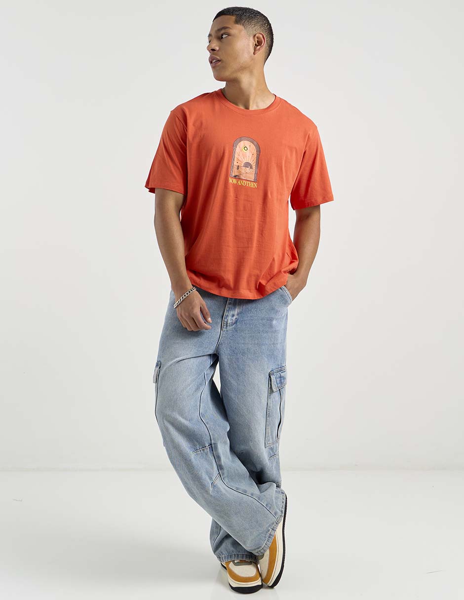 PLAYERA JACK & JONES 12278, NARANJA, G