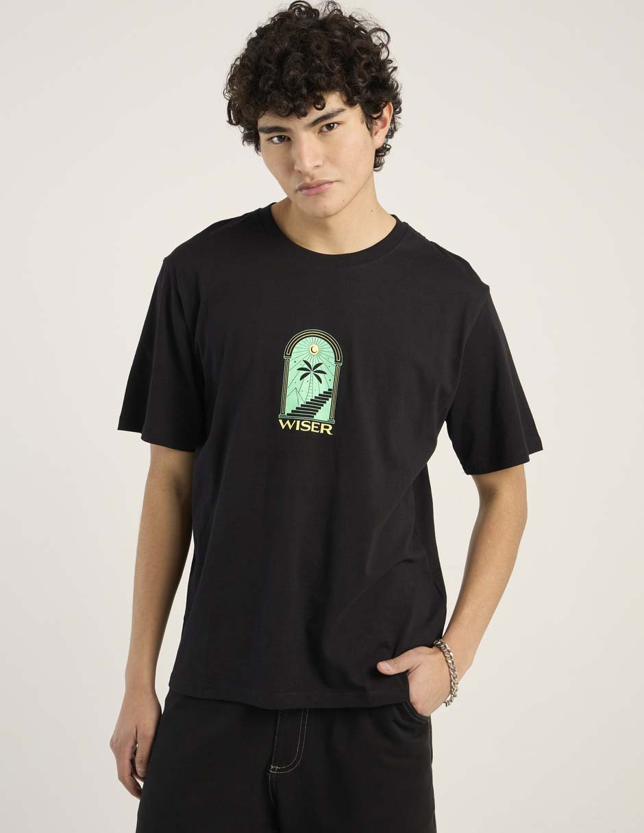 Playera cuello redondo para hombre
