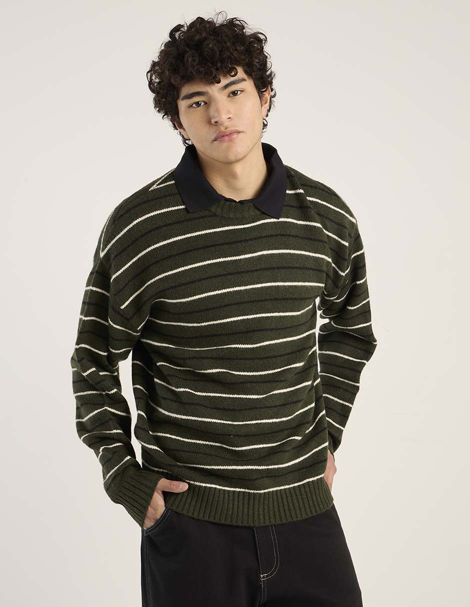 Suéter cuello redondo para hombre 2