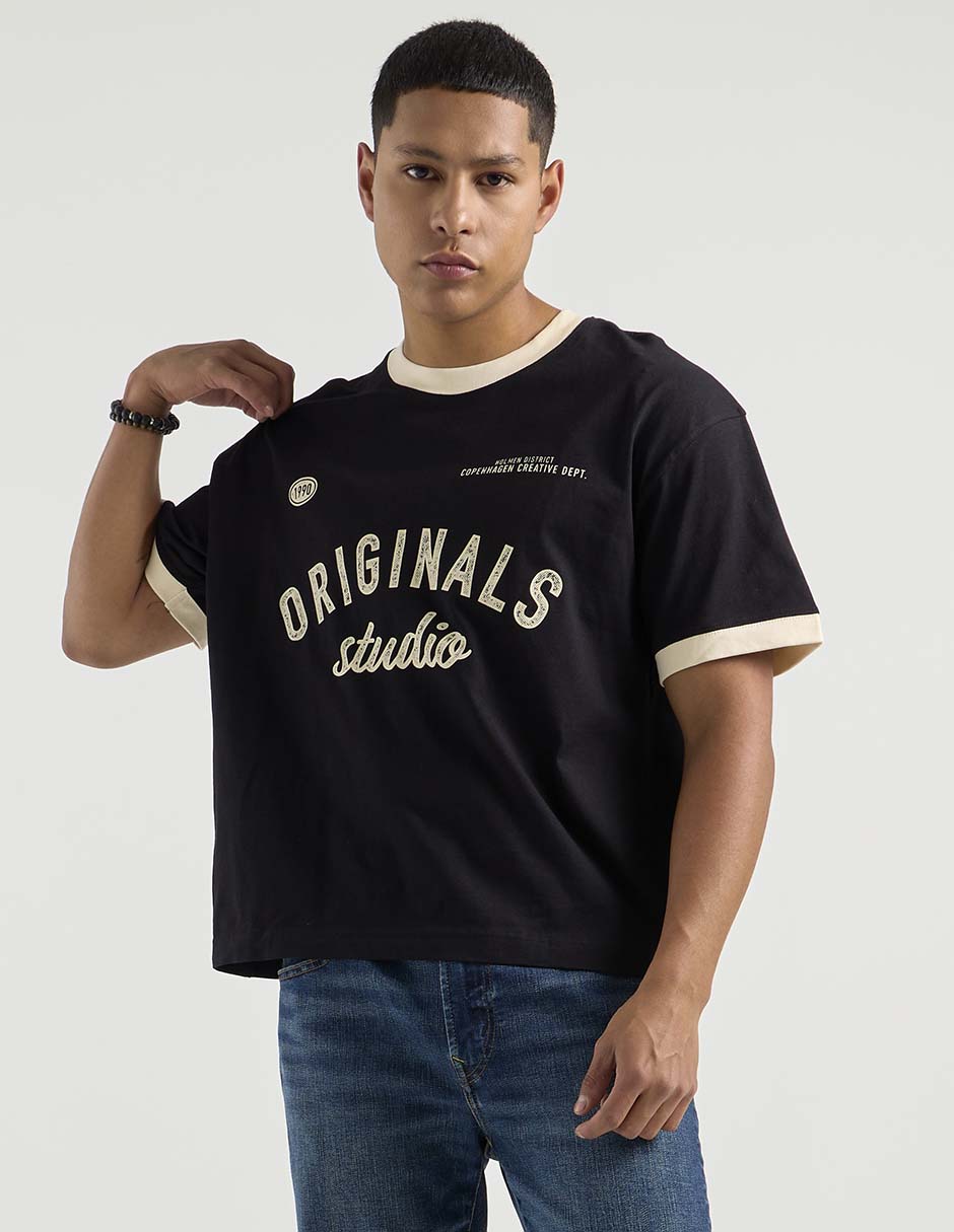 Playera cuello redondo para hombre
