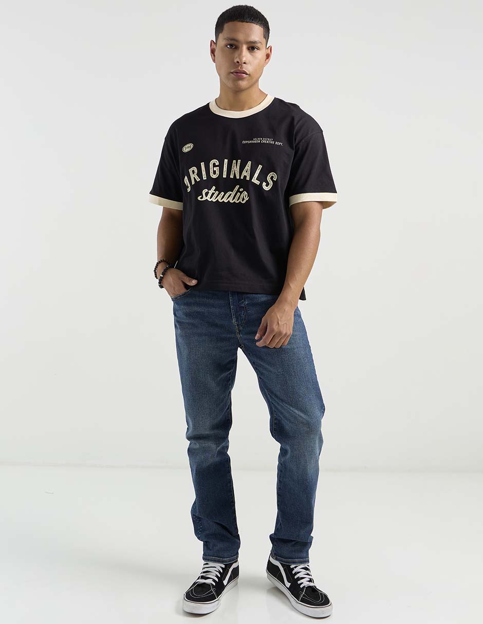 PLAYERA JACK & JONES 122838, XL, NEGRO
